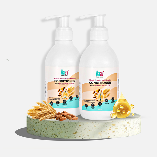 Wheat Protein and Keratin Conditioner with Sweet Almond Oil (Pack of 2)